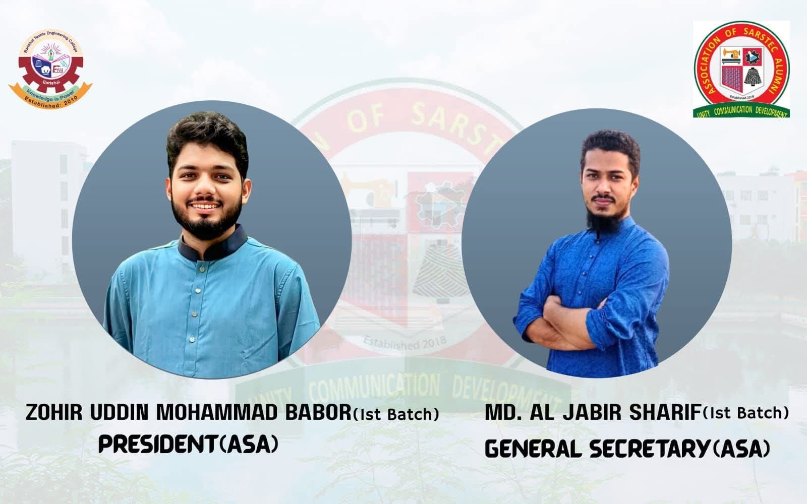 Zohir Uddin Mohammad Babor and Md. Al Jabir Sharif Take Charge of ASA Leadership