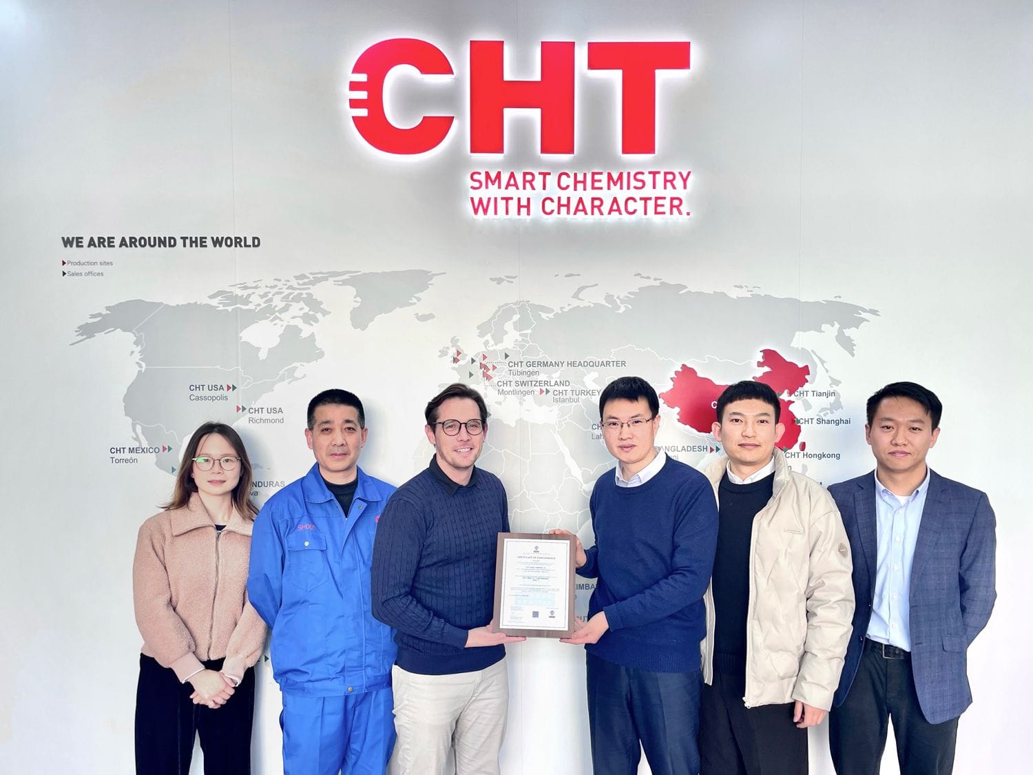CHT China achieves ZDHC MRSL Level 3 Certification following successful on-site audit