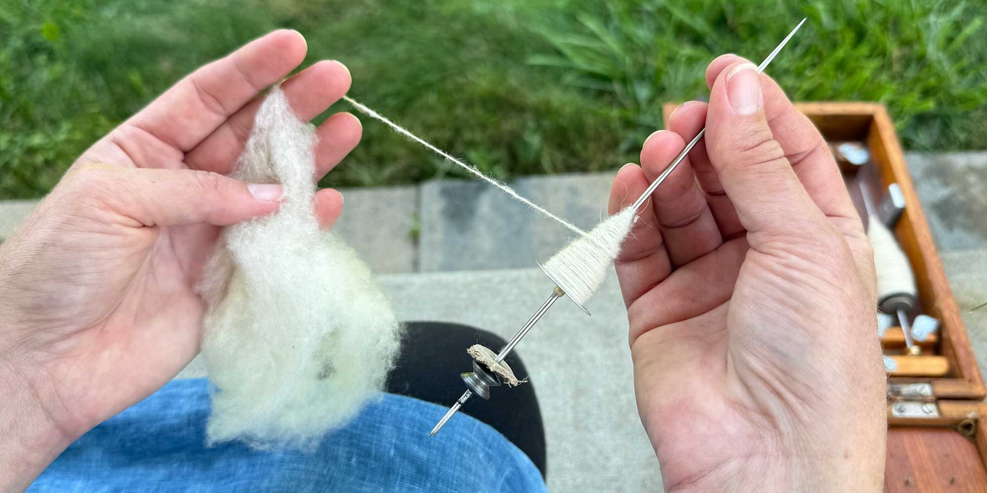 Spinning Slub-Free Cashmere on the Charkha
