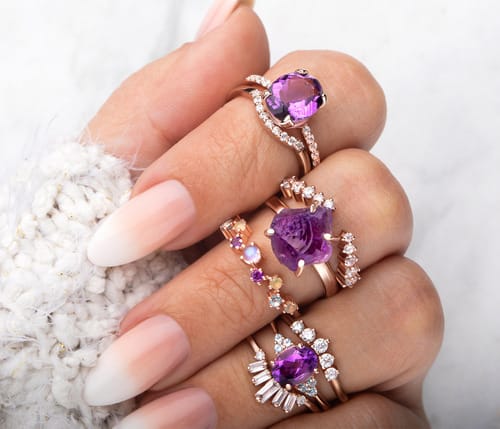 Amethyst as jewellery