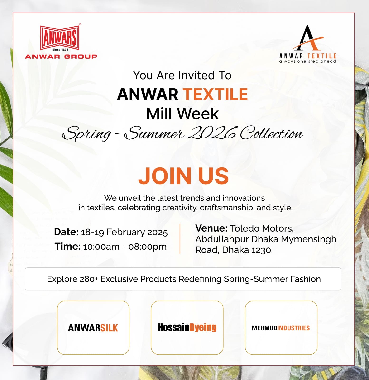 Anwar Textile hosts Mill Week focusing on Spring/Summer 2026 Trends