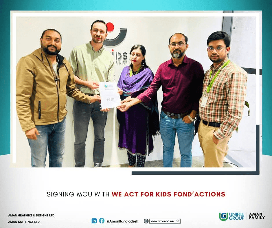Empowering Young Minds: Aman Graphics &amp; Designs Ltd. &amp; Okaïdi Join Hands for Slum Education