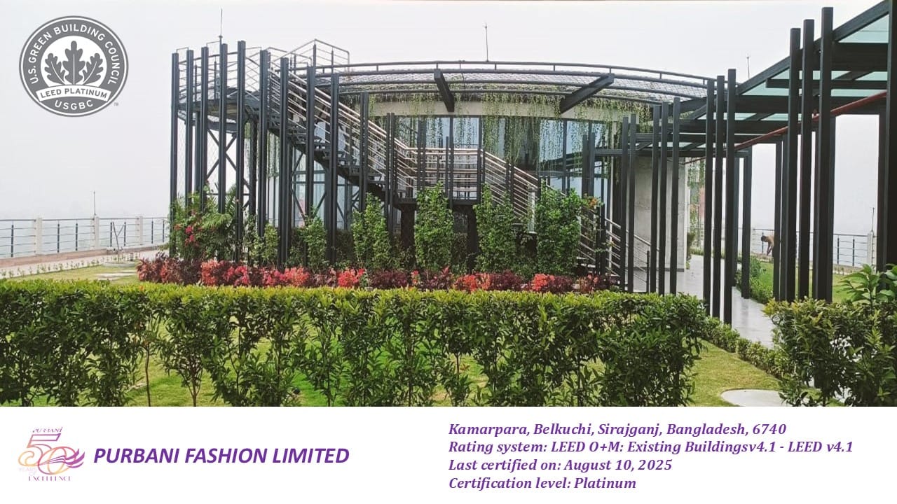 Purbani Fashion Limited Achieves Prestigious LEED Platinum Certification