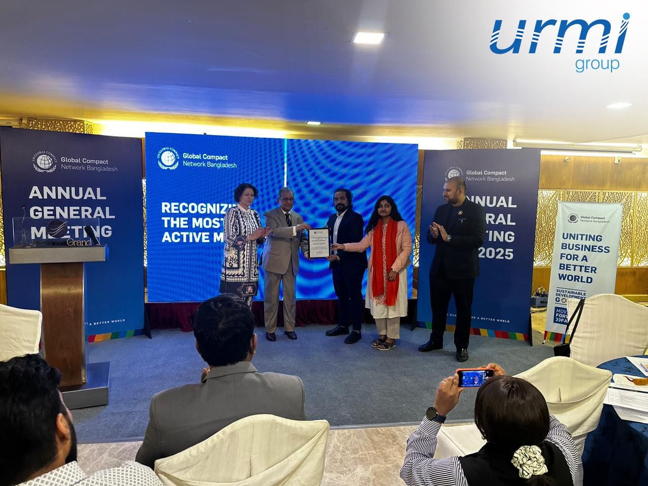 Urmi Group Honored with Sustainability Award by GCNB
