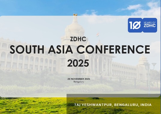 ZDHC South Asia Conference 2025, scheduled for 28 November in Bengaluru, India