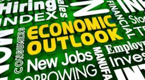 Economic Outlook Financial Employment Money Growth Forecast 3d Illustration